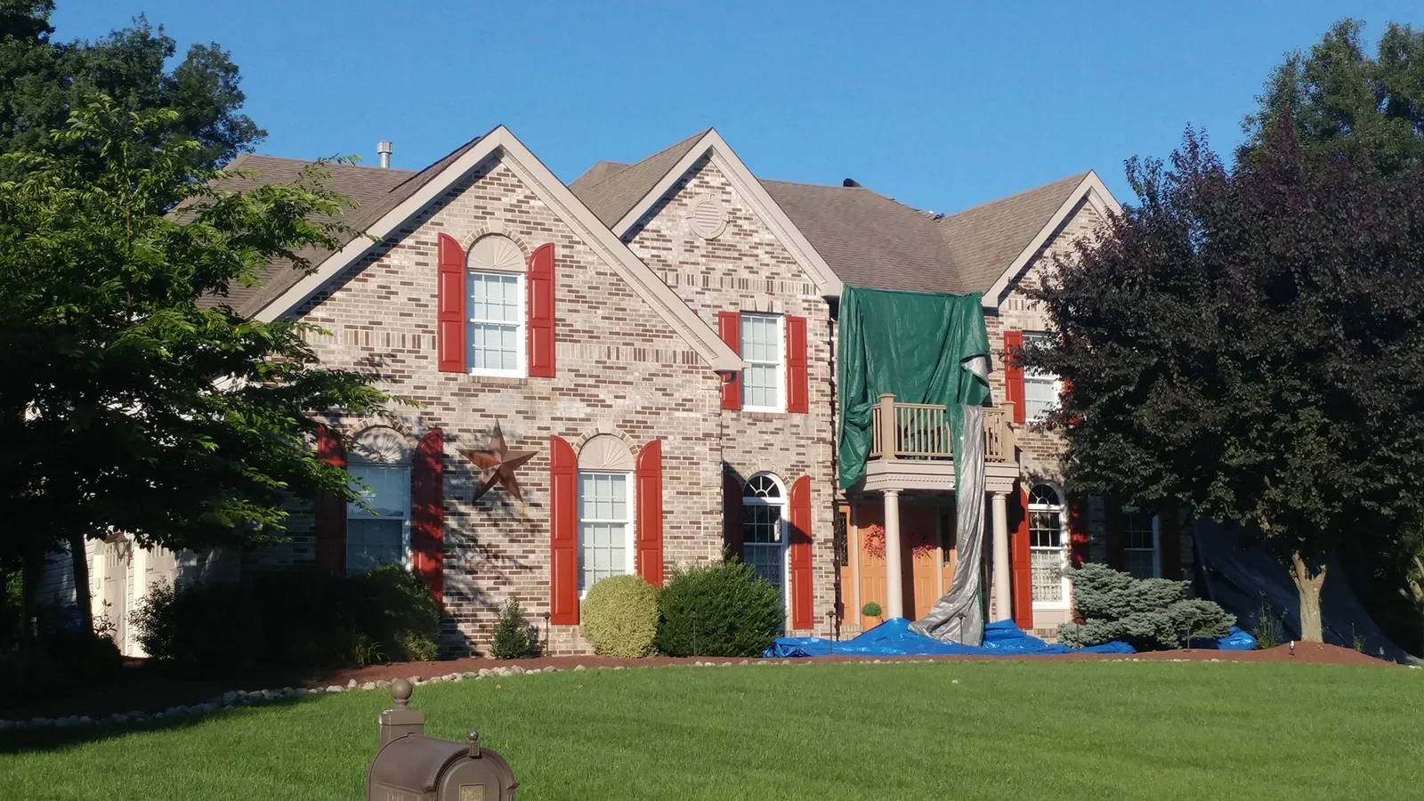 Bucks County roofing project